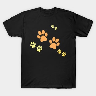 Cute Cat Paw Print T-Shirt